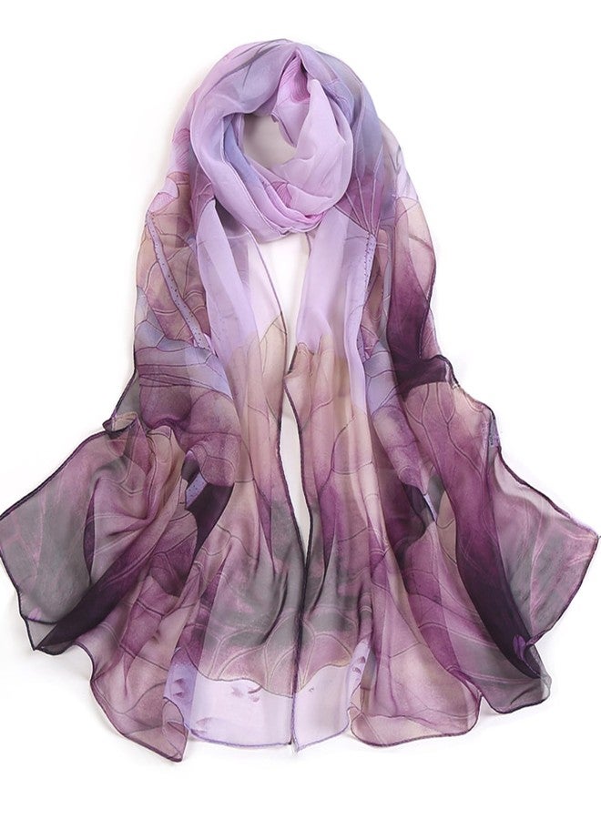 Mawjom Scarfs for Women Lightweight Print Fashion Sunscreen Wraps Shawls Scarves for Women Elegant Sheer Scarfs - Image 1